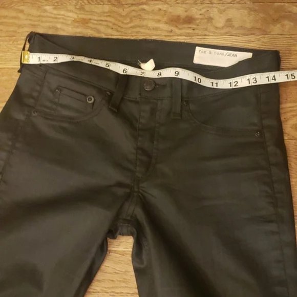 rag & bone Jeans Waxed Coated Legging Skinny Jeans Shoreditch - Picture 2 of 8